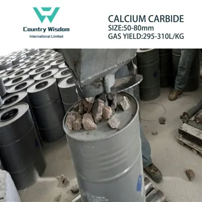 50-80mm 295L-310L/Kg Calcium Carbide Cac2 For Synthesizing Polyvinyl Chloride (PVC)